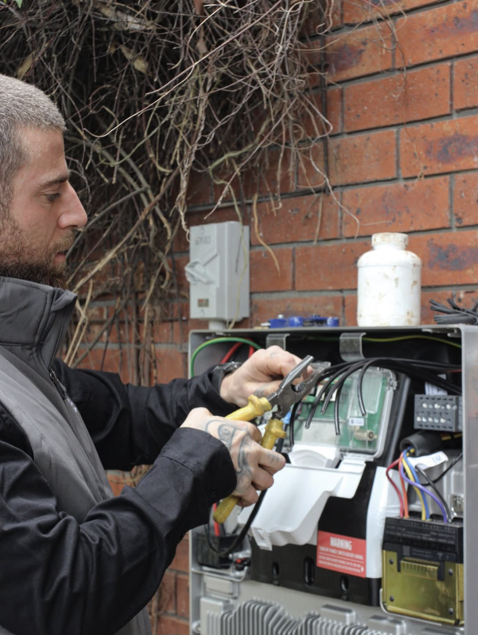 DNL specialist checking an electrical installation
